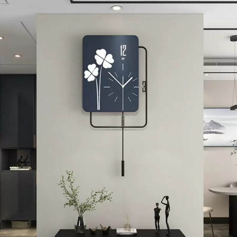 Luxury Lifestyle Aesthetic - Chinese stijl minimalistische wandklok luxe woonkamer