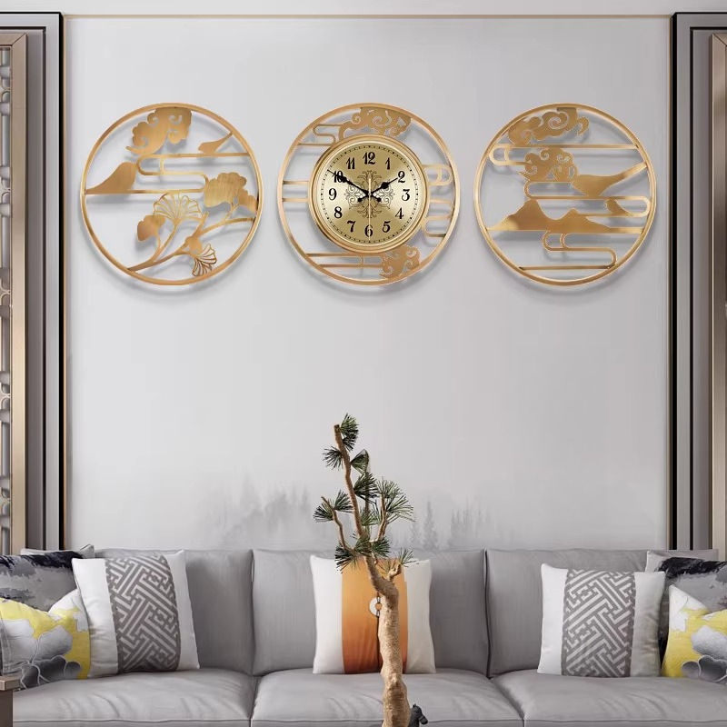 Luxury Lifestyle Aesthetic - Ronde Chinese stijl minimalistische wandklok luxe