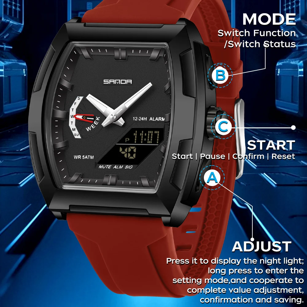 SANDA Militaire herenhorloges  - Luxury Zone recensie en prijs